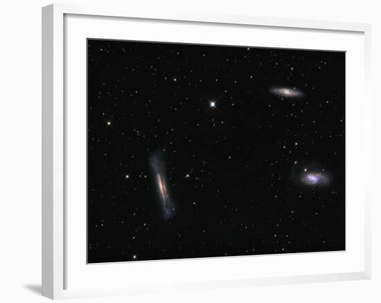 Small Group of Galaxies known as the Leo Triplet-Stocktrek Images-Framed Photographic Print