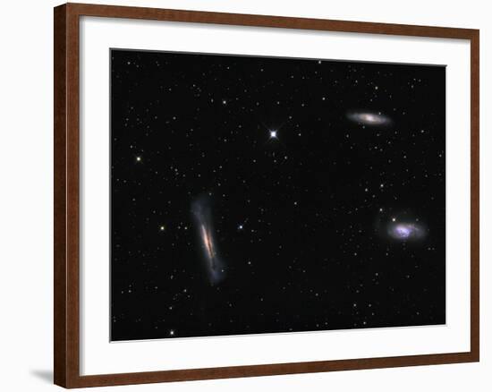 Small Group of Galaxies known as the Leo Triplet-Stocktrek Images-Framed Photographic Print