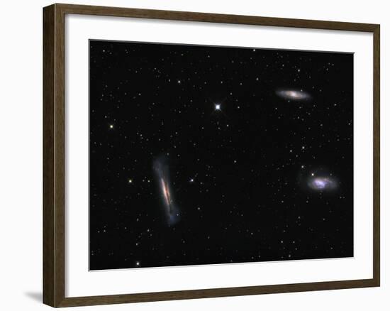 Small Group of Galaxies known as the Leo Triplet-Stocktrek Images-Framed Photographic Print