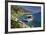 Small Gulet Boat in Craggy Cove-Stuart Black-Framed Photographic Print