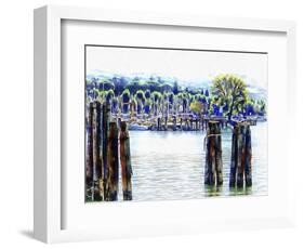 Small Harbour at Passignano sul Trasimeno-Dorothy Berry-Lound-Framed Giclee Print