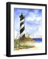 Small Hatteras Lighthouse-Terry Bailey Burton-Framed Art Print