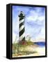 Small Hatteras Lighthouse-Terry Bailey Burton-Framed Stretched Canvas