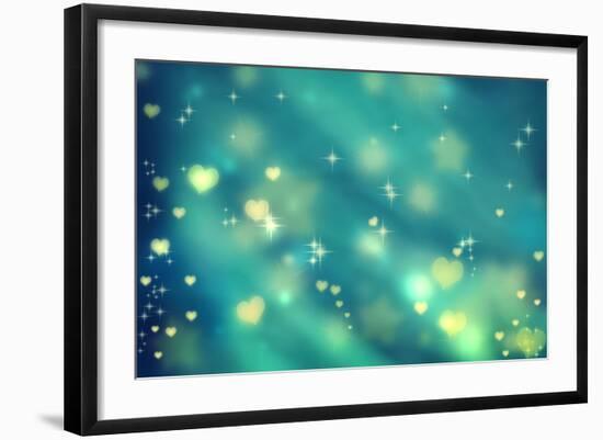 Small Hearts Background-Melpomene-Framed Art Print