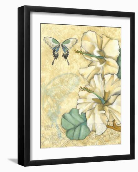 Small Hibiscus Medley I-Jennifer Goldberger-Framed Art Print