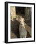 Small Hindu Temple in Middle of the Narmada River, Maheshwar, Madhya Pradesh State, India-R H Productions-Framed Photographic Print