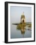 Small Hindu Temple in Middle of the Narmada River, Maheshwar, Madhya Pradesh State, India-R H Productions-Framed Photographic Print