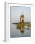 Small Hindu Temple in Middle of the Narmada River, Maheshwar, Madhya Pradesh State, India-R H Productions-Framed Photographic Print