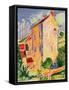 Small House (Oil on Panel)-Alfred Henry Maurer-Framed Stretched Canvas