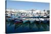 Small Inshore Fishing Boats in Tangier Fishing Harbour, Tangier, Morocco, North Africa, Africa-Mick Baines & Maren Reichelt-Stretched Canvas