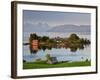 Small Island in Hardangerfjorden Nr Bergen, Western Fjords, Norway-Peter Adams-Framed Photographic Print