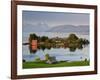 Small Island in Hardangerfjorden Nr Bergen, Western Fjords, Norway-Peter Adams-Framed Photographic Print