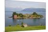 Small Island in Hardangerfjorden Nr Bergen, Western Fjords, Norway-Peter Adams-Mounted Photographic Print