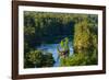 Small island on Saint Lawrence River in Ontario, Canada-null-Framed Photographic Print