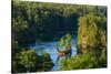 Small island on Saint Lawrence River in Ontario, Canada-null-Stretched Canvas