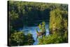 Small island on Saint Lawrence River in Ontario, Canada-null-Stretched Canvas