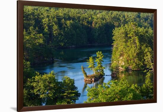 Small island on Saint Lawrence River in Ontario, Canada-null-Framed Photographic Print