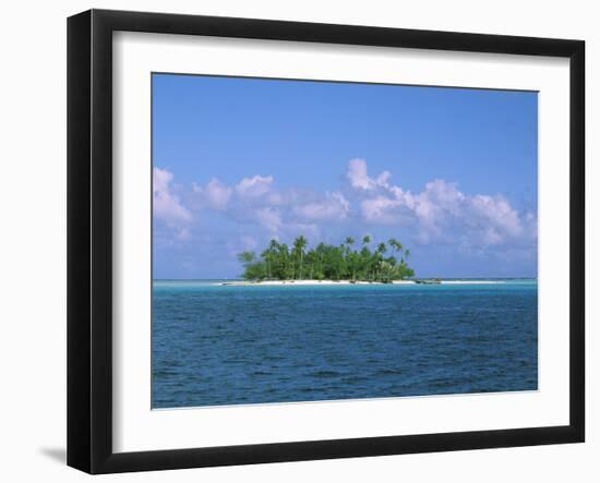 Small Island, Tahiti, French Polynesia, Oceania-Bill Bachmann-Framed Photographic Print