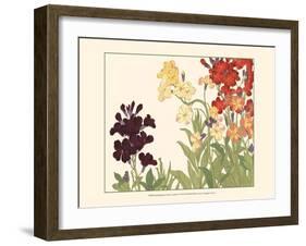 Small Japanese Flower Garden I-Konan Tanigami-Framed Art Print