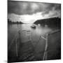 Small Jetty on Lake-Steven Allsopp-Mounted Photographic Print