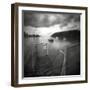 Small Jetty on Lake-Steven Allsopp-Framed Photographic Print