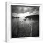 Small Jetty on Lake-Steven Allsopp-Framed Photographic Print