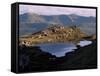 Small Lake with Cadair Idris Range Behind, Snowdonia National Park, Gwynedd, UK-Duncan Maxwell-Framed Stretched Canvas