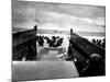 Small Landing Craft with American Soldiers Wading Ashore under Heavy German Fire-Robert F^ Sargent-Mounted Photographic Print