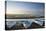 Small Leisure Boats Moored at Low Tide in Marina at Summer Sunset-Veneratio-Stretched Canvas