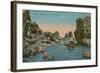 Small Marina and the Faraglioni, Capri. Postcard Sent in 1913-Italian Photographer-Framed Giclee Print