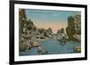 Small Marina and the Faraglioni, Capri. Postcard Sent in 1913-Italian Photographer-Framed Giclee Print