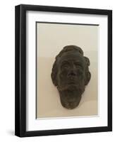 Small Mask of Abraham Lincoln is Made of Plaster and Painted to Look Patinated-James Wehn-Framed Giclee Print