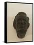 Small Mask of Abraham Lincoln is Made of Plaster and Painted to Look Patinated-James Wehn-Framed Stretched Canvas