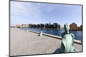 Small Mermaid in Front of the Royal Library, District of Christianshavn, Denmark-Axel Schmies-Mounted Photographic Print