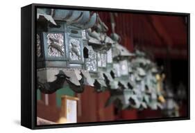 Small Metal and Gold Lanterns. Kasuga-Taisha Shrine in Nara, Japan-Paul Dymond-Framed Stretched Canvas