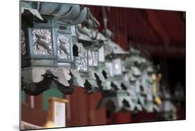 Small Metal and Gold Lanterns. Kasuga-Taisha Shrine in Nara, Japan-Paul Dymond-Mounted Photographic Print