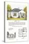 Small Model Home and Plan-null-Stretched Canvas
