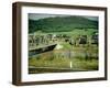 Small Motor Traffic Bridge over Stream Next to a Little Town-Walker Evans-Framed Photographic Print