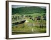 Small Motor Traffic Bridge over Stream Next to a Little Town-Walker Evans-Framed Photographic Print