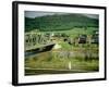 Small Motor Traffic Bridge over Stream Next to a Little Town-Walker Evans-Framed Photographic Print