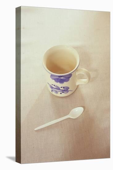 Small Mug and Plastic Spoon-Den Reader-Stretched Canvas