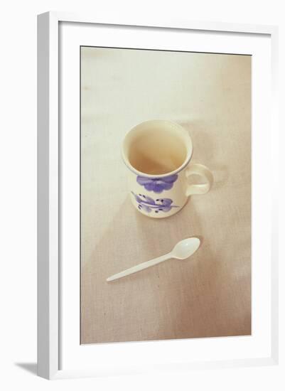 Small Mug and Plastic Spoon-Den Reader-Framed Photographic Print