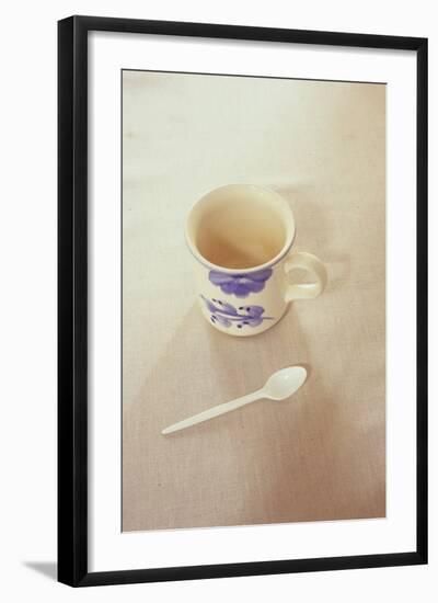 Small Mug and Plastic Spoon-Den Reader-Framed Photographic Print