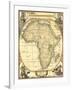 Small Nautical Map of Africa-Vision Studio-Framed Art Print