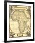 Small Nautical Map of Africa-Vision Studio-Framed Art Print