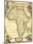 Small Nautical Map of Africa-Vision Studio-Mounted Art Print