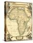 Small Nautical Map of Africa-Vision Studio-Stretched Canvas