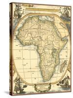 Small Nautical Map of Africa-Vision Studio-Stretched Canvas