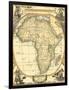 Small Nautical Map of Africa-Vision Studio-Framed Art Print