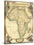 Small Nautical Map of Africa-Vision Studio-Stretched Canvas